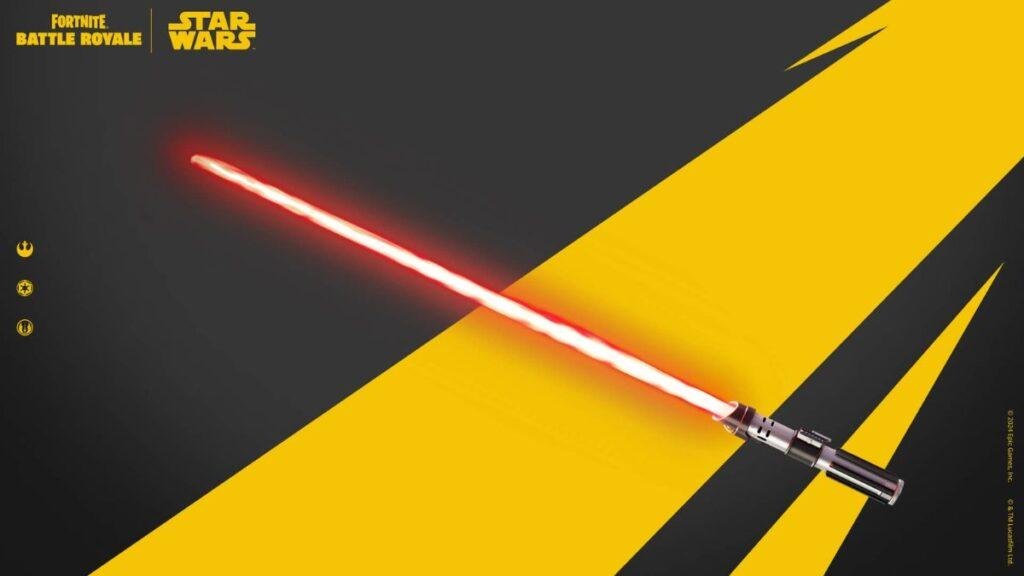 Star Wars e Fortnite-Sabre de Luz do Darth Vader
