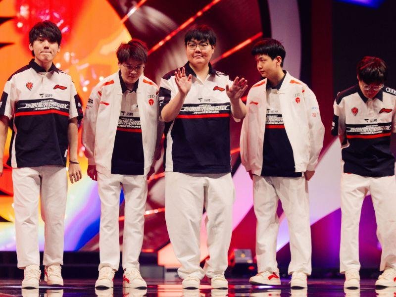 Time completo da Top Esports (TES) no MSI