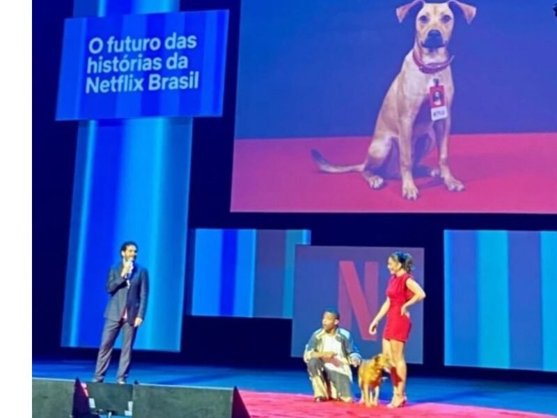 Imagem do painel da Netflix no Rio2C imagem Instagram Migdal Filmes 