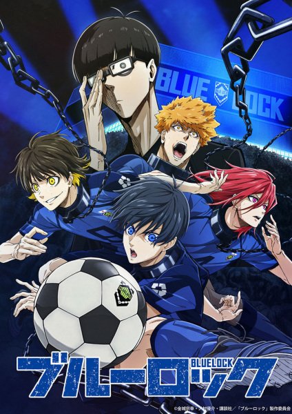 Capa da primeira temporada do anime de Blue Lock
