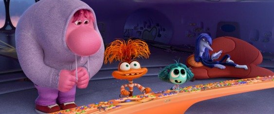DIVERTIDA MENTE 2, os novos personagens expandem essa linguagem visual.