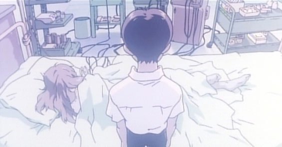 shinji evangelion cena hospital
