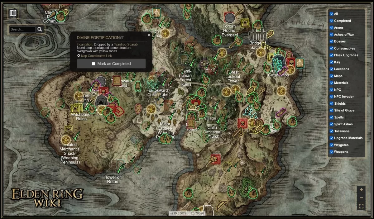 ELDEN RING Shadow of the Erdtree mapa