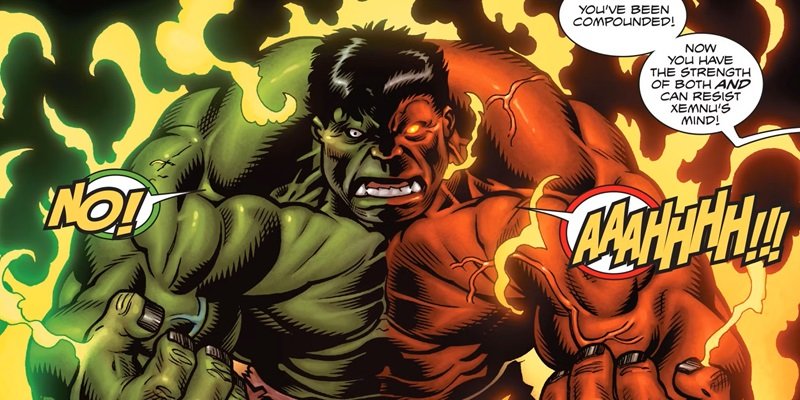 Hulk Verde e Vermelho