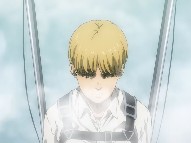 Na imagem podemos ver Armin, de Attack on Titan