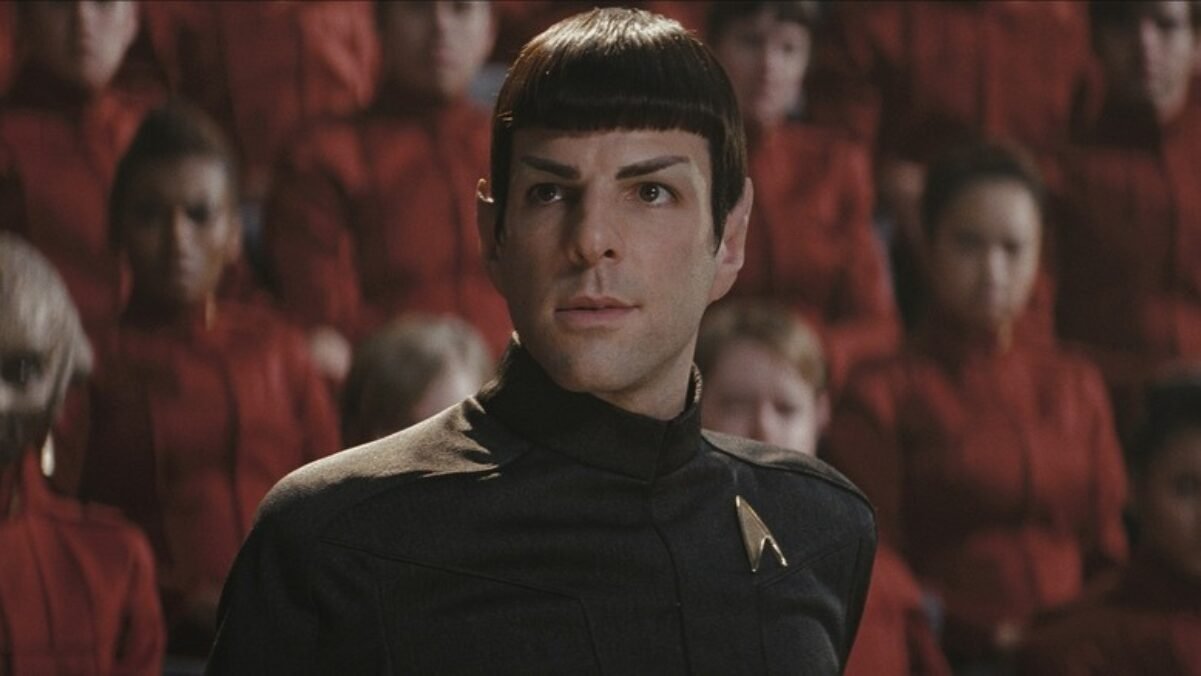 Spock character at Starfleet Academy in the film Star Trek (2009)