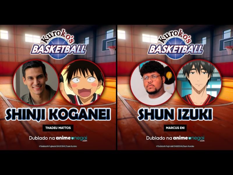 Dubladores de Shinji e Shun