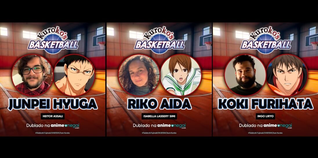 Dubladores de Riko, Junpei e Koki