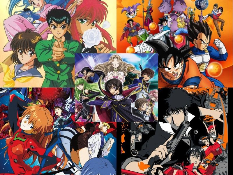 Montagem Animes antigos 2