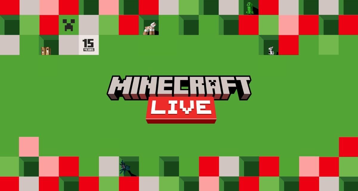 Minecraft anuncia Live comemorativa de 15 anos do jogo