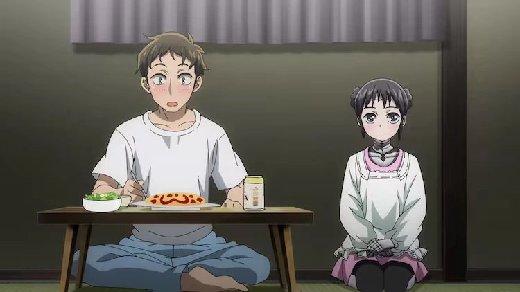 Minha esposa não tem emoções anime jantar