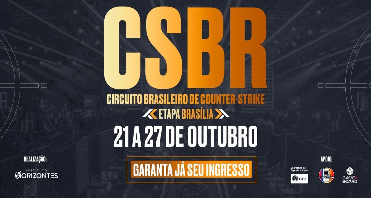 CSBR Brasília: participe do evento de games gratuitamente