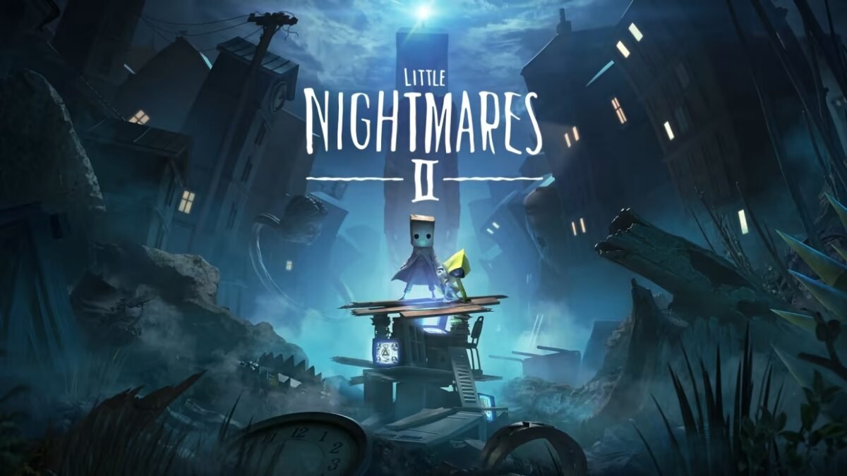 Capa oficial do jogo Little Nightmares no cenário principal