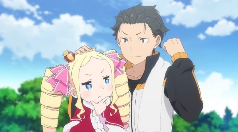 Subaru e Beatrice, pensando