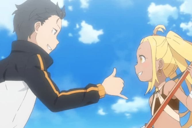 Subaru e Liliana de Re:Zero.