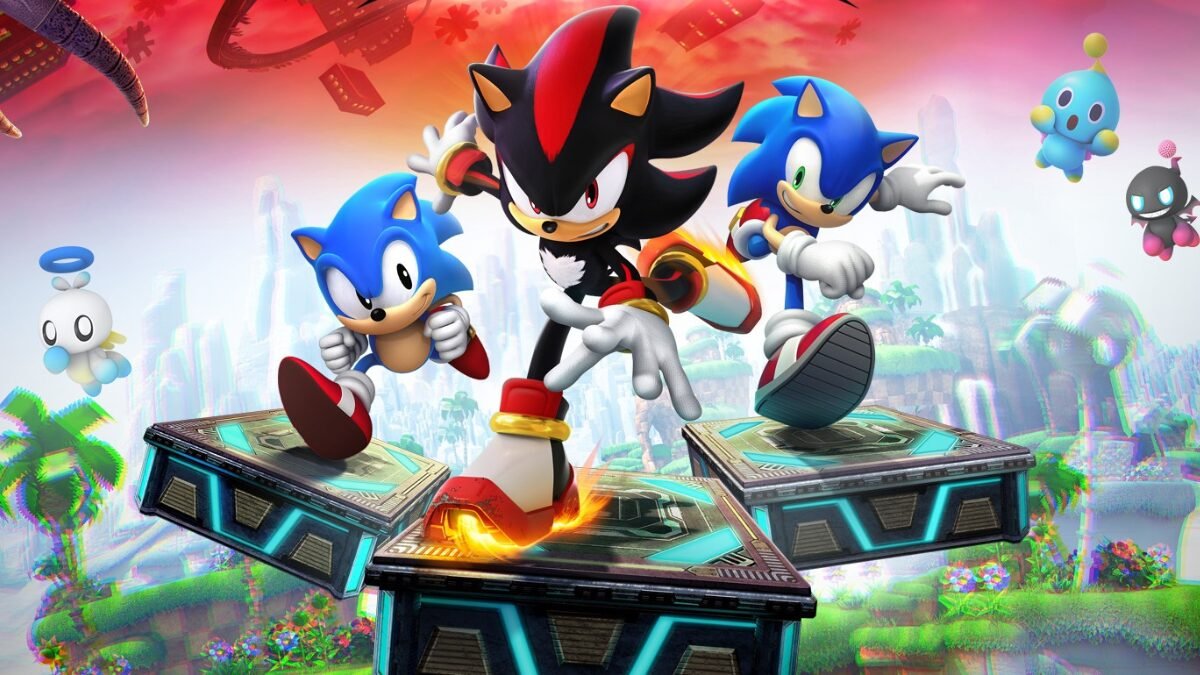 Capa de Sonic X Shadow destacando o personagem Shadow como protagonista ao lado de Sonic