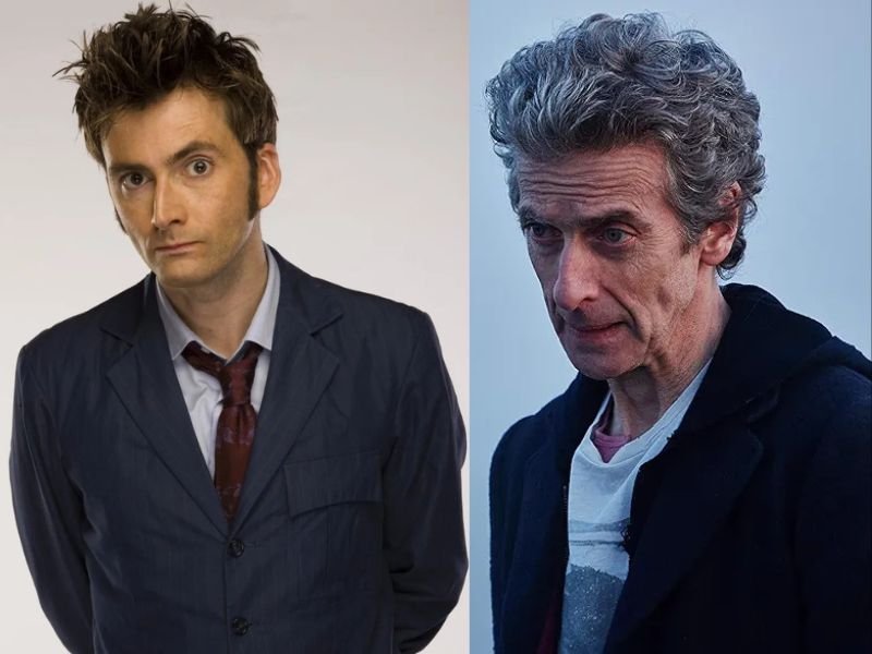David Tennant e Peter Capaldi, 10º e 12º Doutor