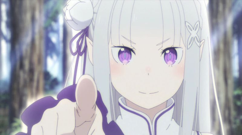 Emilia, do anime Re:Zero