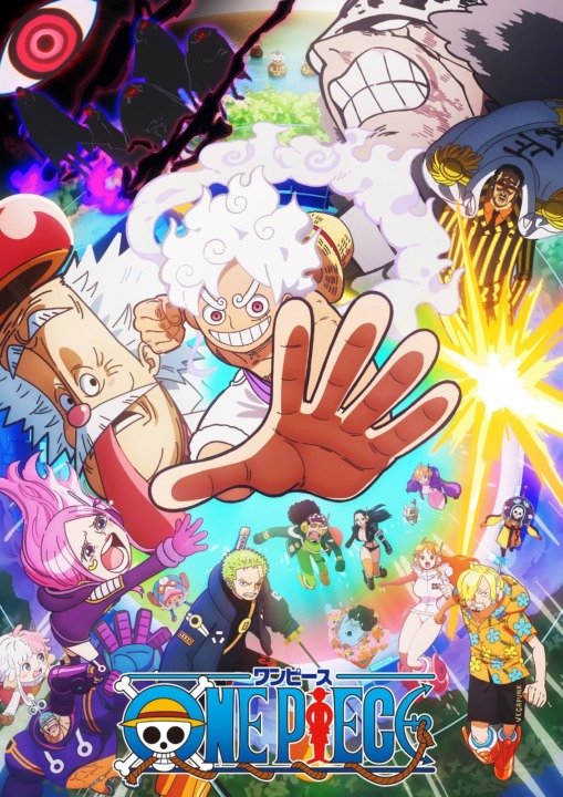 Pôster do anime One Piece, anunciando o retorno da transmissão