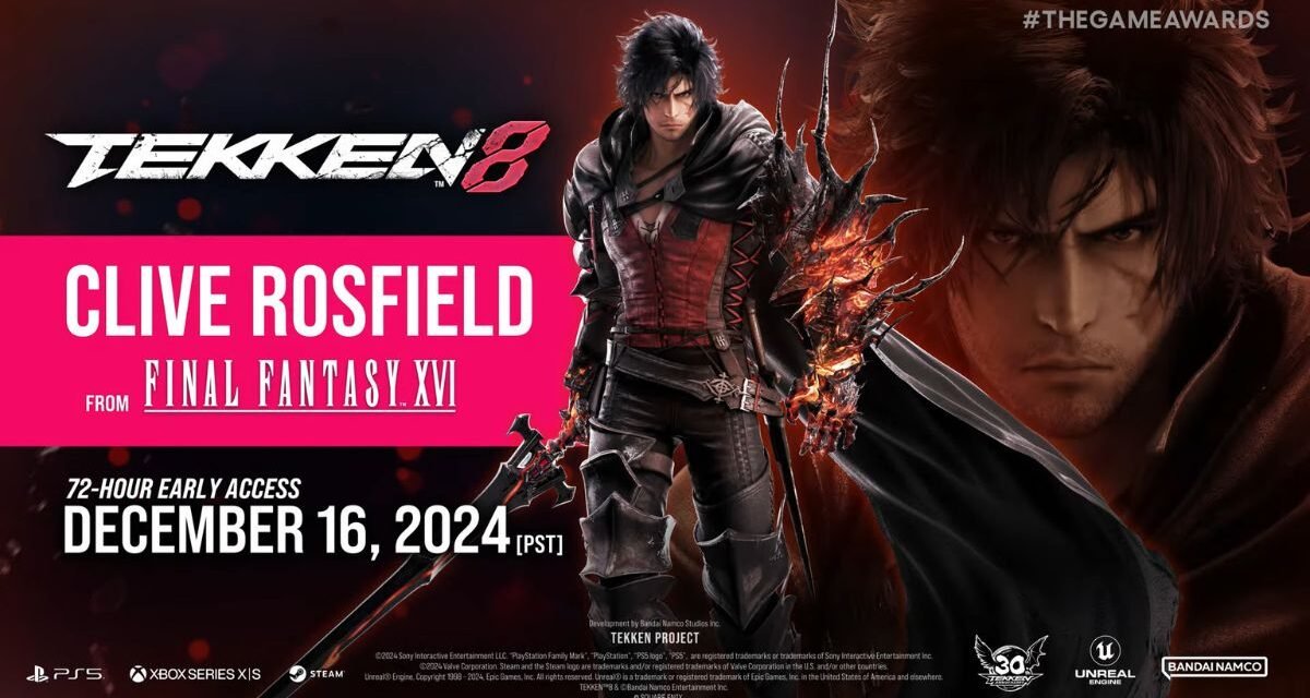 The Game Awards: Tekken 8 anuncia Clive Rosfield de FINAL FANTASY XVI como DLC
