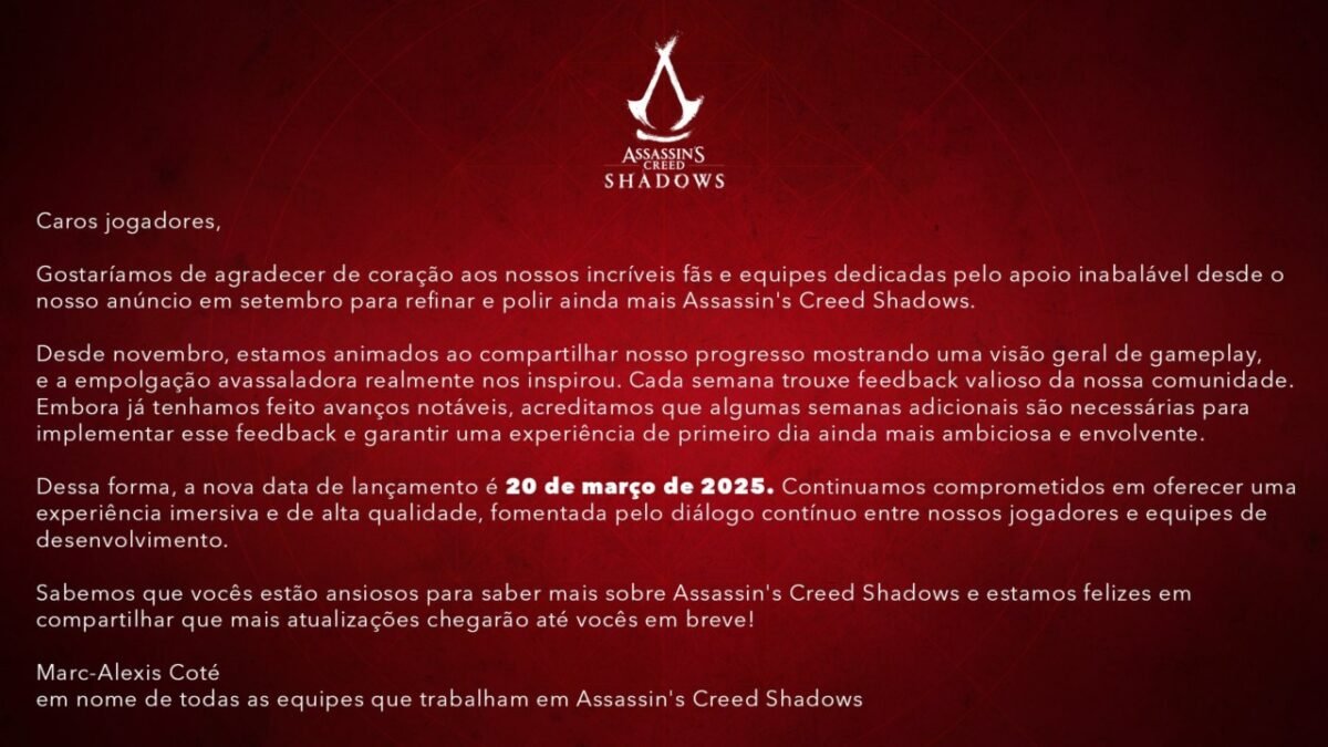 Esclarecimento Ubisoft