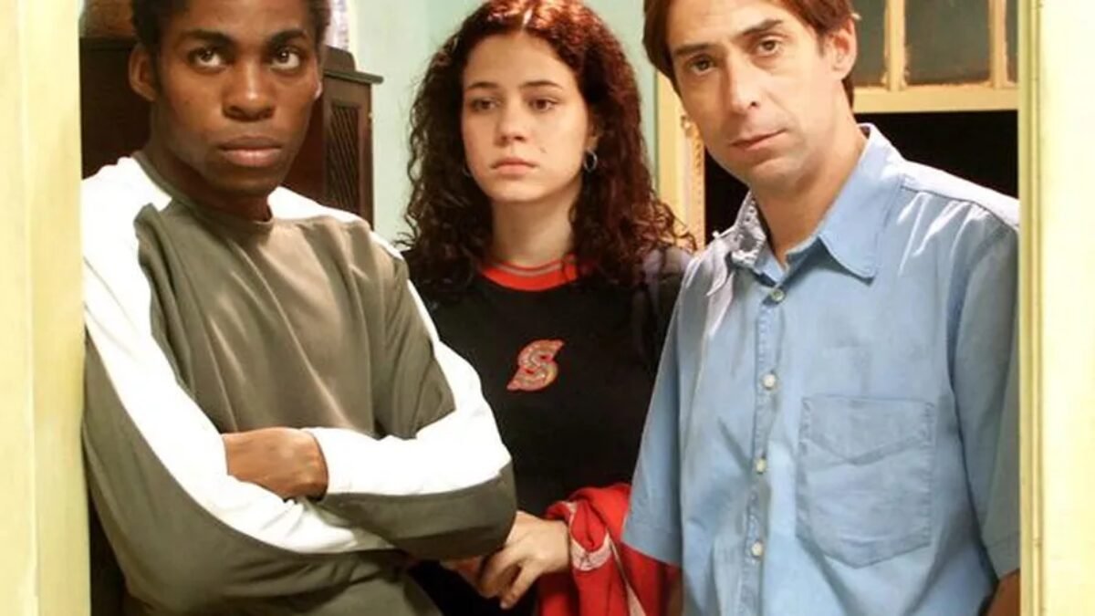 Lázaro Ramos, Leandra Leal e Pedro Cardoso em "O Homem que Copiava".