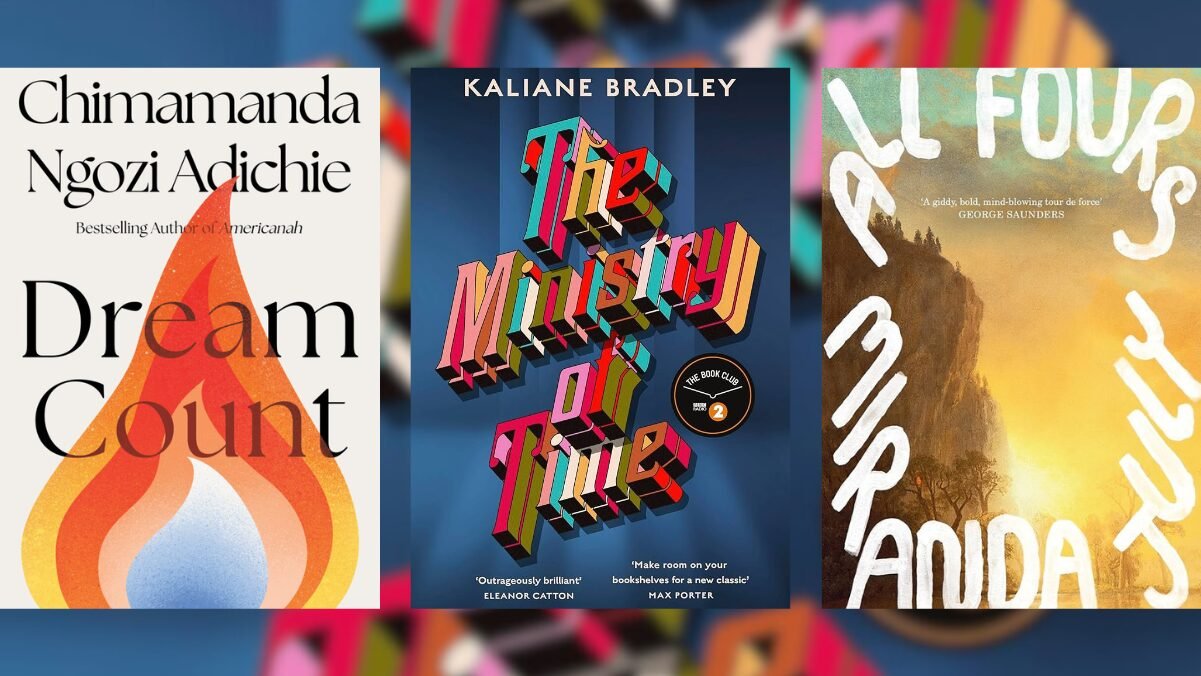 Obras de Chimamanda Ngozi Adichie, Kaliane Bradley e Miranda July, semifinalistas ao Women's Prize 2025.