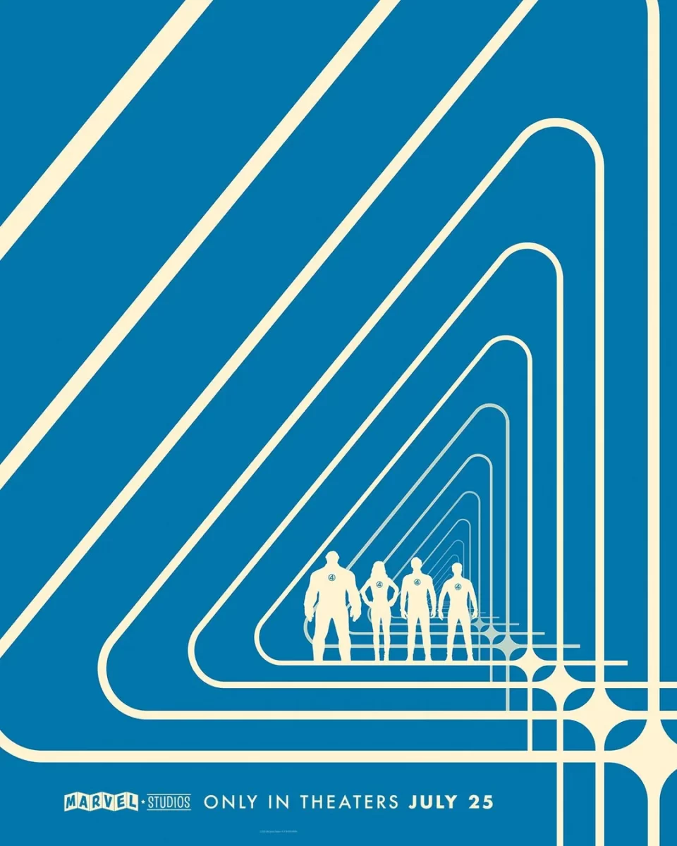 Novo pôster de Quarteto Fantástico: Primeiros Passos. Créditos: Empire. 