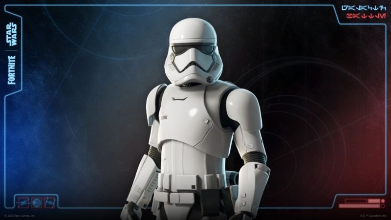 Skin Stormtrooper da Primeira Ordem no Star Wars+Fortnite