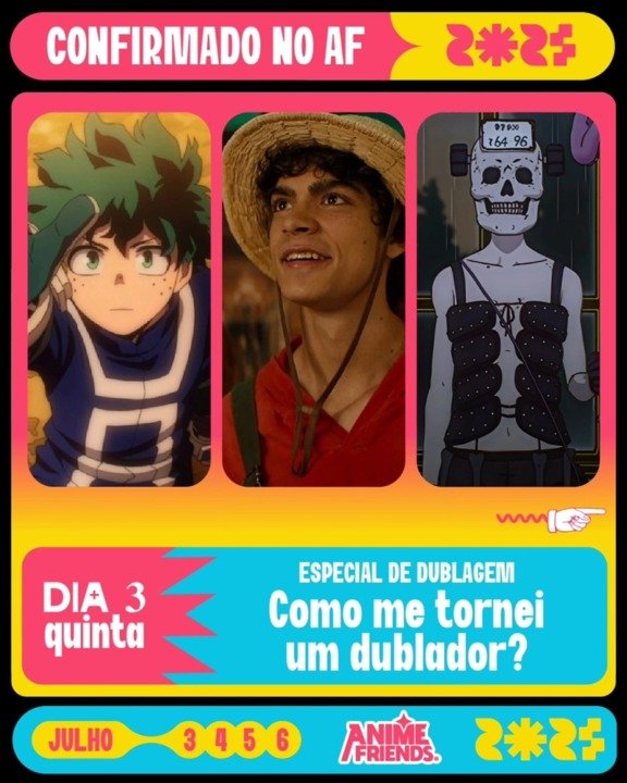 Anime Friends 2025 | Anunciado a line-up de dubladores