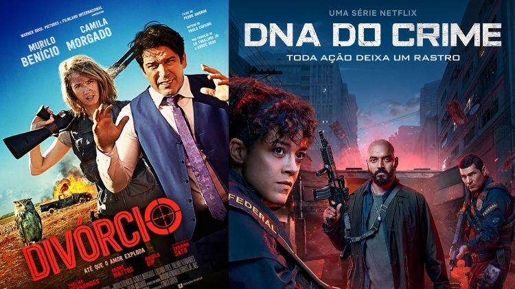 Montagem Pôster Divorcio, Pôster DNA do Crime.