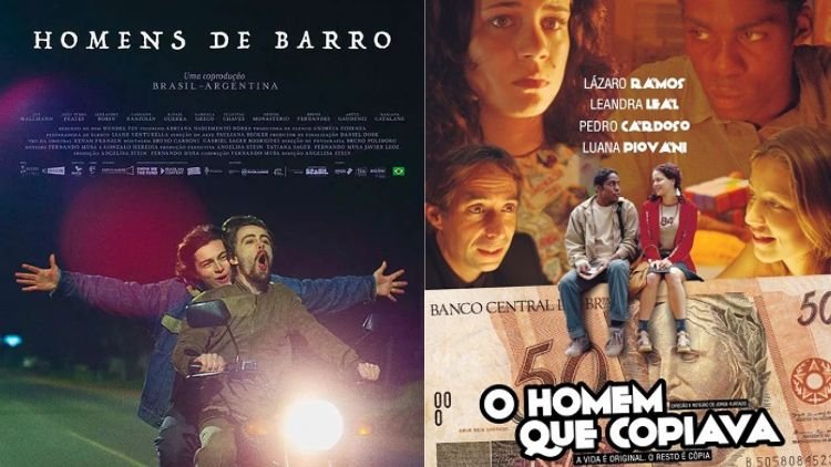 Montagem Pôster Homens de Barro, Pôster O Homem Que Copiava.