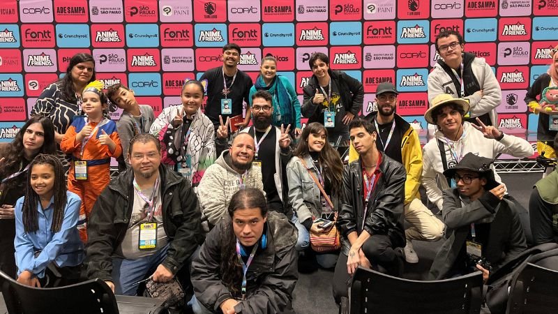 Gabi Milani, Lipe Volpato e Vyni Takahashi (painel "Como me tornei dublador")