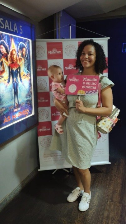 Isabela Martins e Maria Clara no Cinematerna