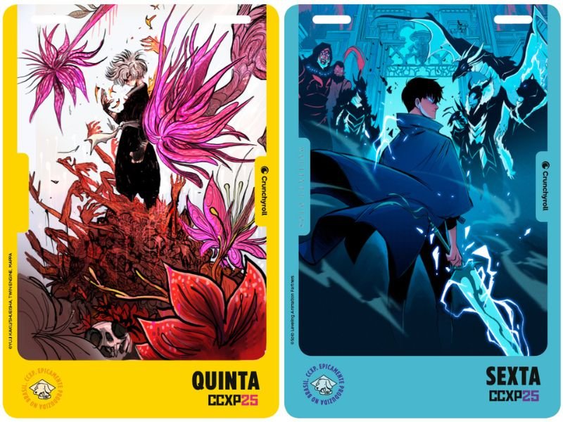 CCXP25 e Crunchyroll lançam credenciais exclusivas para o evento