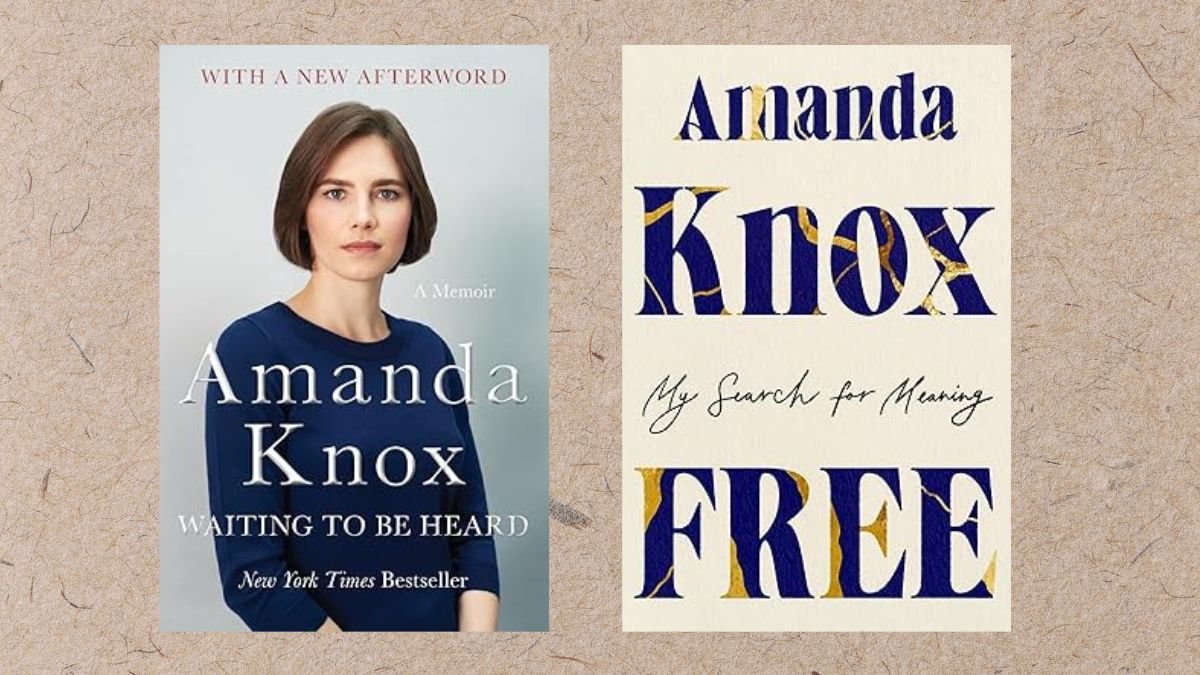 Capas dos livros lançados pela autora Amanda Knox sobre sua história.