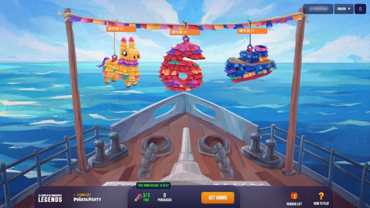 Evento da Piñata em World of Warships: Legends  Crédito Wargaming/divulgação