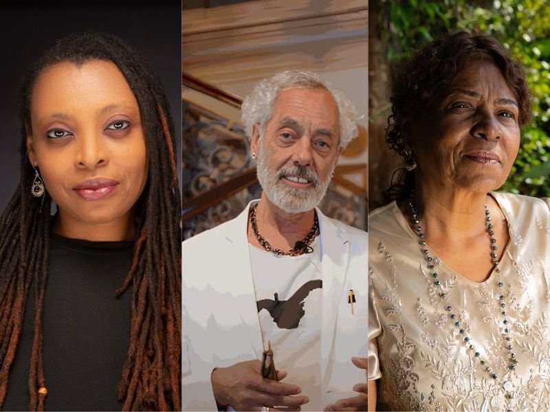 Léonora Miano, Eder Santos e  Leda Maria Martins