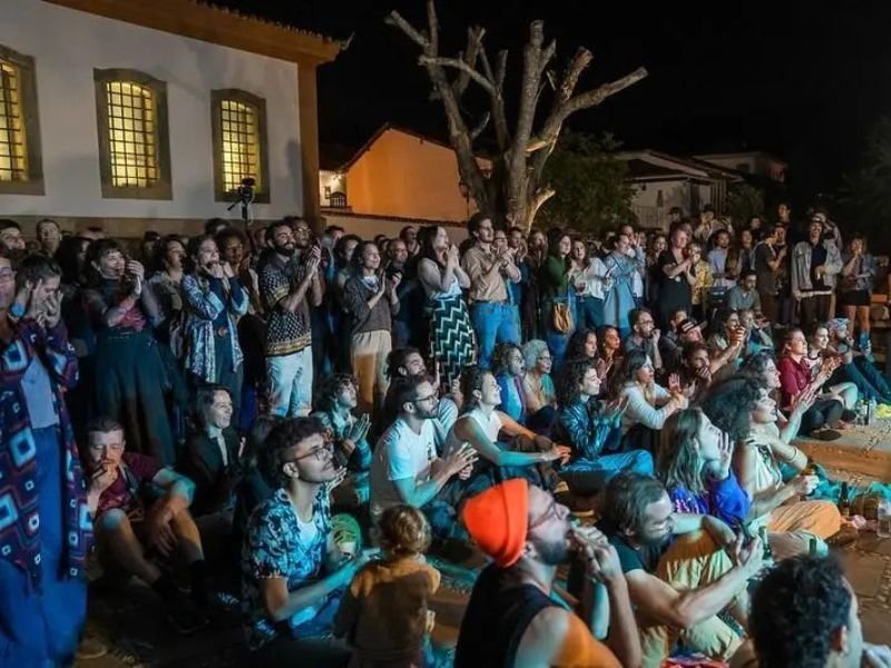 Público no Festival de Artes Vertentes, em 2024. Crédito: Reprodução
