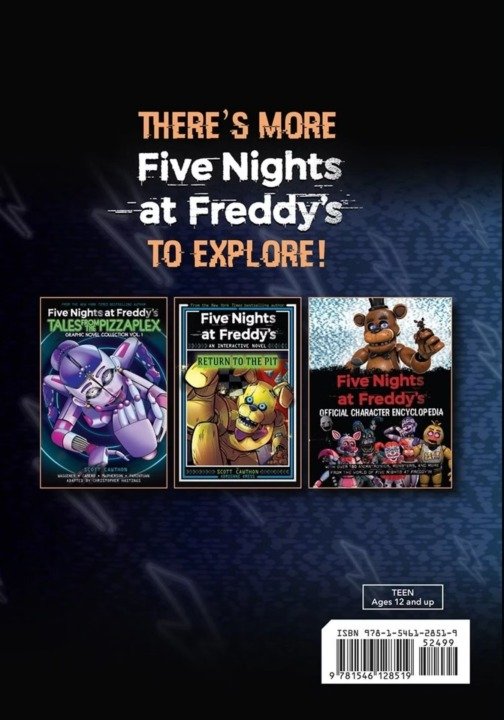 Contracapa de Five Nights at Freddy's Tales from the Pizzaplex Graphic Novel 2