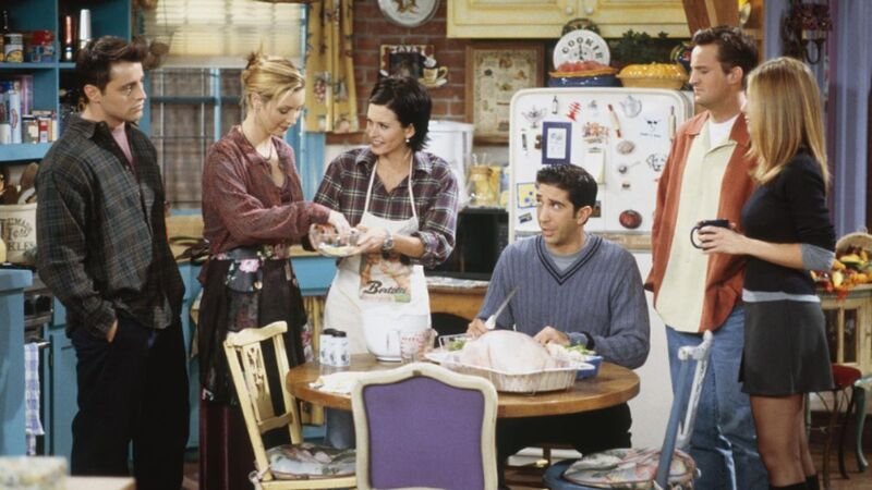Joey, Phoebe, Monica, Ross, Chandler e Rachel