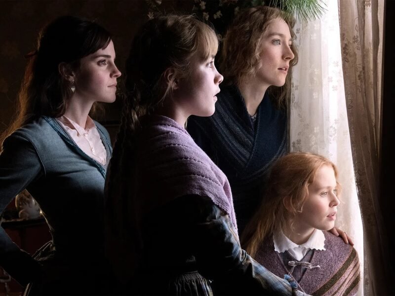 Da esquerda para a direita: Emma Watson como Meg, Florence Pugh como Amy, Saoirse Ronan como Jo e Eliza Scanlen como Beth, em adaptação da obra de 2019 | Crédito: Wilson Webb/Sony Pictures