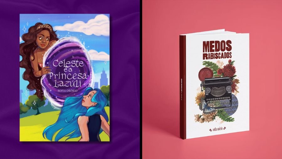 Livro “Celeste e a princesa Lazúli” e Medos Rabiscados” da autora Sofia Osório