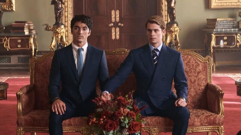 Taylor Zakhar Perez e Nicholas Galitzine na série