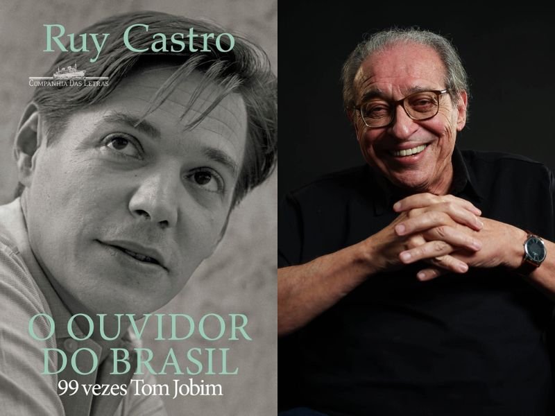 Capa de O Ouvidor do Brasil 99 Vezes Tom Jobim