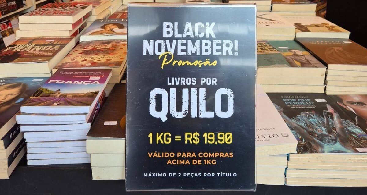 Inovação: Nova feira literária vende livros por quilo
