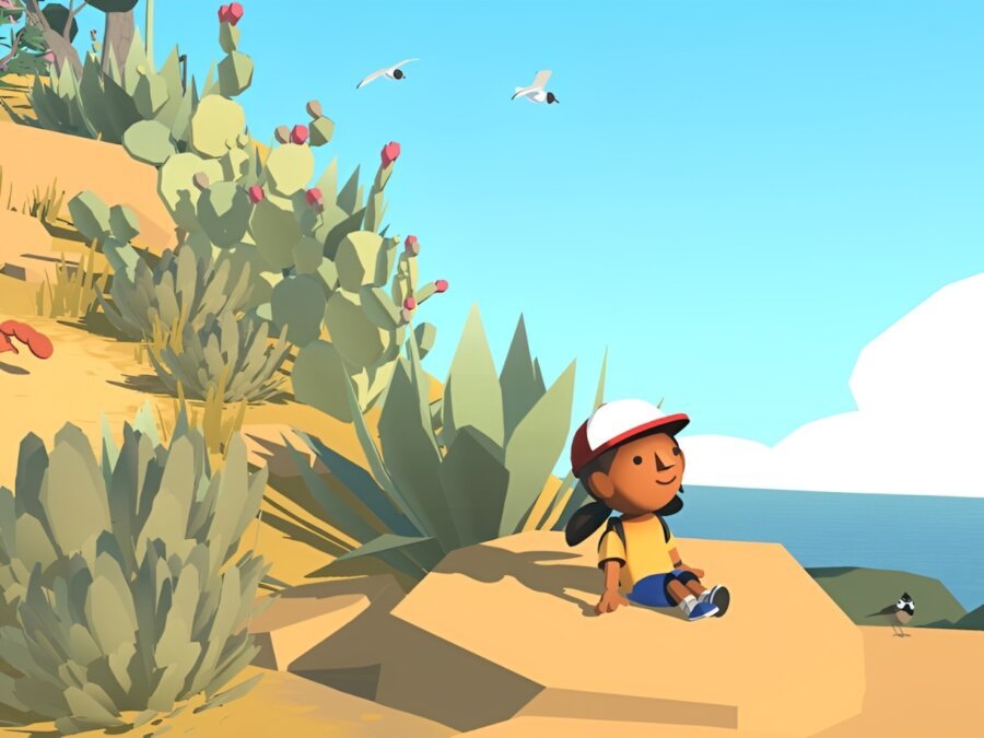 Explorar, observar e cuidar da natureza fazem parte da aventura em Alba: A Wildlife Adventure | Crédito: Steam / Divulgação