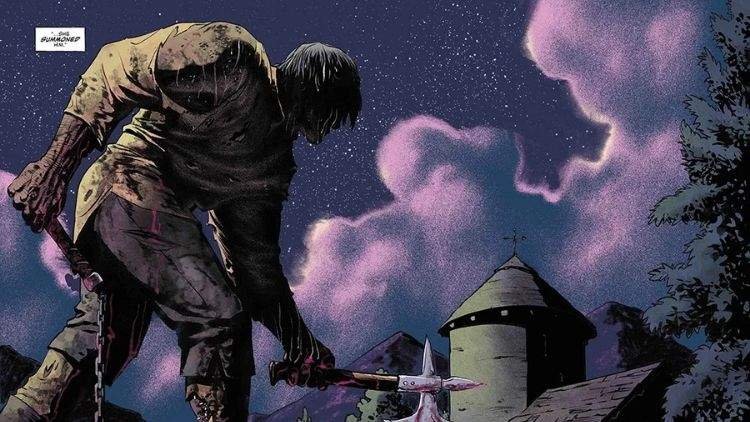 Corpse Knight HQ - Credito - Skybound-Image Comics - Pagina da HQ mostrando um pouco da arte