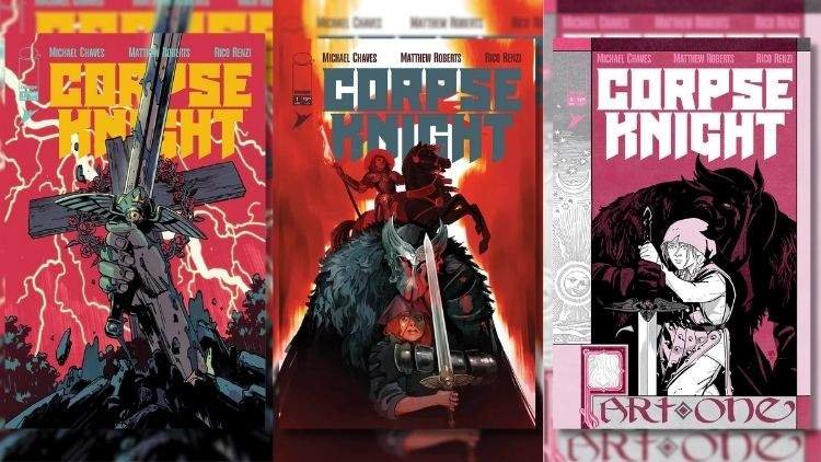 Corpse Knight HQ - Credito - Skybound-Image Comics - Variantes das capas da HQ