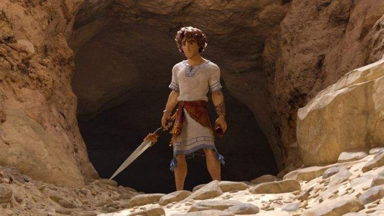 Davi Nasce um Rei (2025) - Cena do filme com o personagem Davi adulto - Creditos - Heaven Content